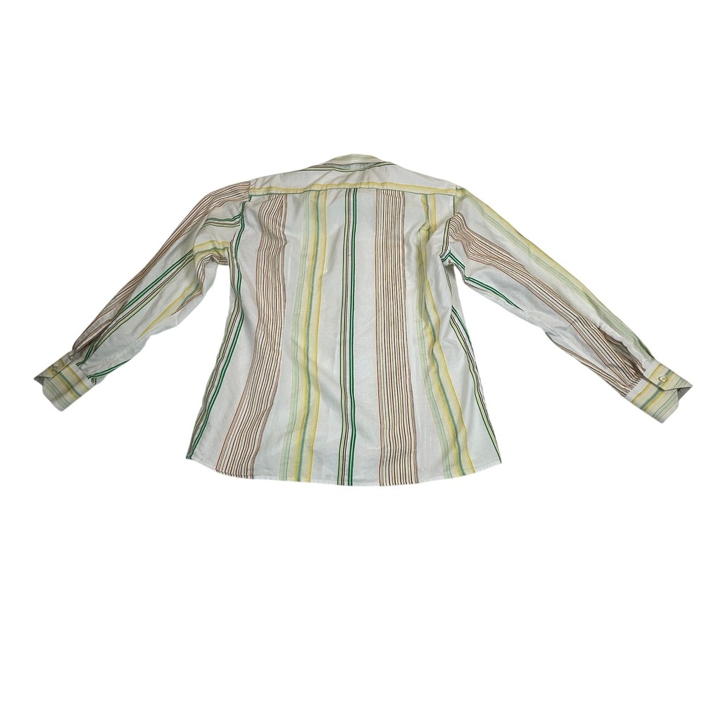 Etro Milano Striped Button Down Shirt Multi Color Made Italy Men's Size 41 - Picture 3 of 5